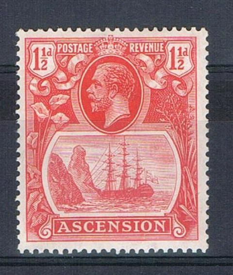 Image of Ascension SG 12b LMM British Commonwealth Stamp
